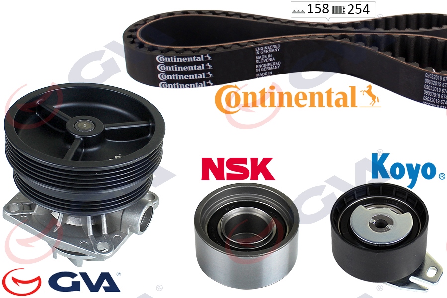 GVA DEVİRDAİMLİ EKSANTRİK GERGİ KİTİ 158x254 BRAVA 95-01 -DOBLO 01- -PALIO-ALBEA 96- -MAREA 97-02 1.6 OEM: 71736715-55171442-55176303 - GVA 59WPK2140C kodlu oto yedek parça görseli