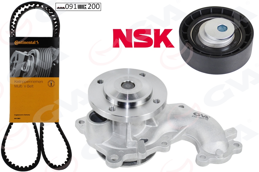 GVA TRIGER EKSANTRIK SETI DEVIRDAIMLI CONNECT 1.8TDCI 07 13 FOCUS I 98 11 MONDEO IV 07 14 SMAX GALXY 07 11 1.8 TD 1987948520 OEM: 2T1Q6M260AA-XS4J8591DB - GVA 59WPK3520-1 kodlu oto yedek parça görseli
