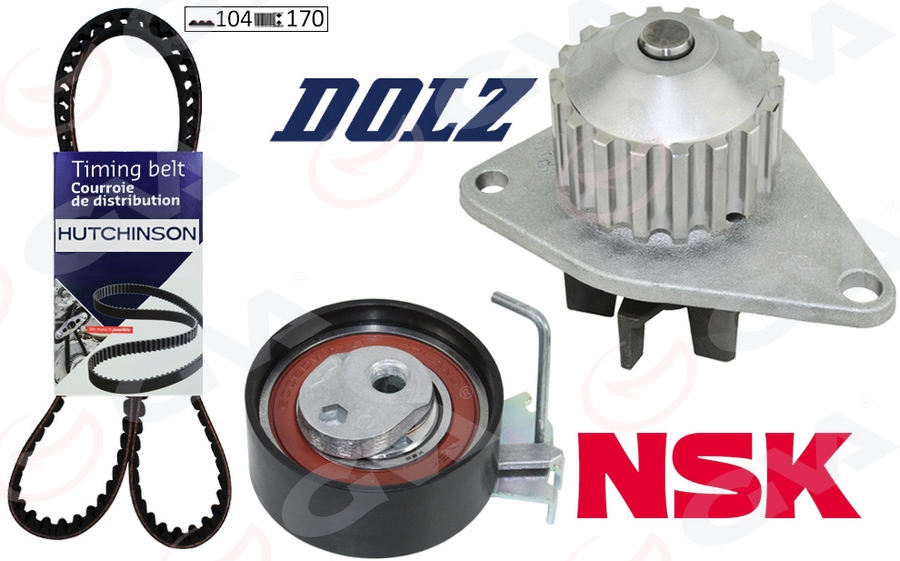 GVA DEVİRDAİMLİ EKSANTRİK GERGİ KİTİ 104x170 206-207-306-307-BIPPER-PARTNER-BERLINGO-C2-NEMO-FIORINO 1.4 OEM: 9400831869-0831.87-0831.S0-0831.86 - GVA 59WPK4313 kodlu oto yedek parça görseli