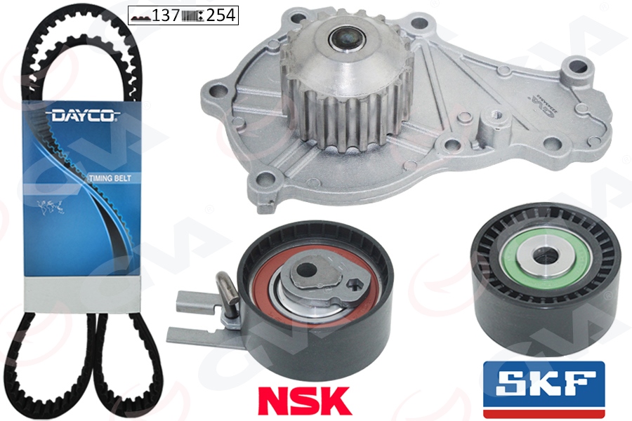 GVA DEVİRDAİMLİ TRİGER SETİ 137x254 P206-P207-P307-P308-P407-P3008-EXPERT-PARTNER-BERLINGO-JUMPY-C2-C3 -C4-C5-XSARA-FOCUS II-FIESTA V-VI VOLVO S40-C30-V50-FIAT SCUDO EURO4 1.6 HDI-TDCİ OEM: 1684448080-3M5Q8B596AB-9467565880 - GVA 59WPK4315 kodlu oto yedek parça görseli