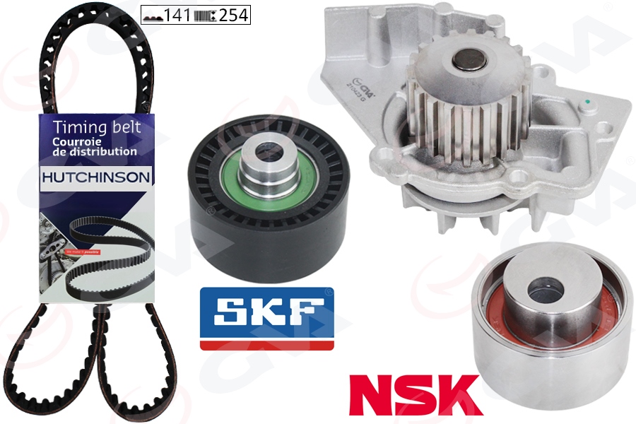 GVA DEVİRDAİMLİ EKSANTRİK GERGİ KİTİ 141x254 P307-P406-PARTNER-BERLINGO-C5-JUMPY 2.0HDI DW10 SCUDO JTD OEM: 1609524680-16095246-0816.96 - GVA 59WPK4326 kodlu oto yedek parça görseli