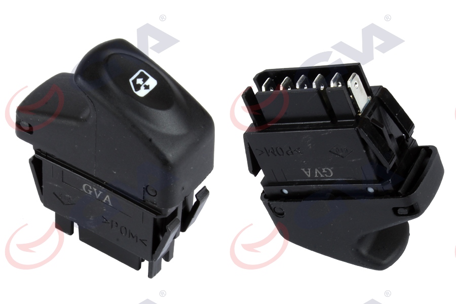 GVA CAM AÇMA ANAHTARI SOL MEGANE I-CLIO II-KANGOO 98-05 6 FİŞ-TEKLİ OEM: 7700429998 - GVA 8011001 kodlu oto yedek parça görseli