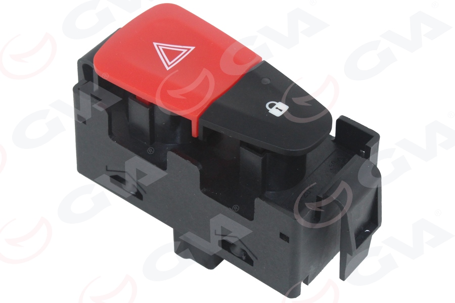 GVA DÖRTLÜ FLAŞÖR VE MERKEZİ KİLİT BUTONU RENAULT MEGANE III-FLUENCE OEM: 252100004R - GVA 8011035 kodlu oto yedek parça görseli