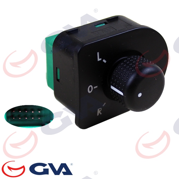 GVA AYNA AYAR DÜĞMESİ AYNA AYAR DÜĞMESİ BORA-A4-PASSAT-JETTA OEM: 1J1959565A-1J1959565E-1J1959565 - GVA 8075069 kodlu oto yedek parça görseli