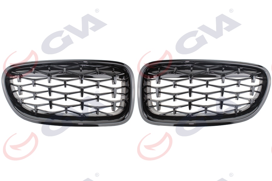 GVA PANJUR SIYAH ÇERCEVE KENARLI PARLAK SET Z4 STYLE BMW F10 51137203649-650S1 OEM: 51137203649-650S1 - GVA 9104758 kodlu oto yedek parça görseli