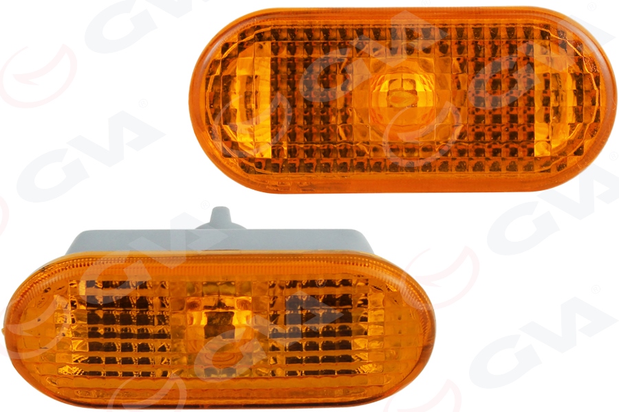 GVA ÇAMURLUK SİNYALİ BUZLU CAM SARI SAĞ-SOL DUYSUZ PASSAT 97 POLO 99 GOLF 98 BORA 99 OEM: 3B0949117B - GVA 9107733 kodlu oto yedek parça görseli