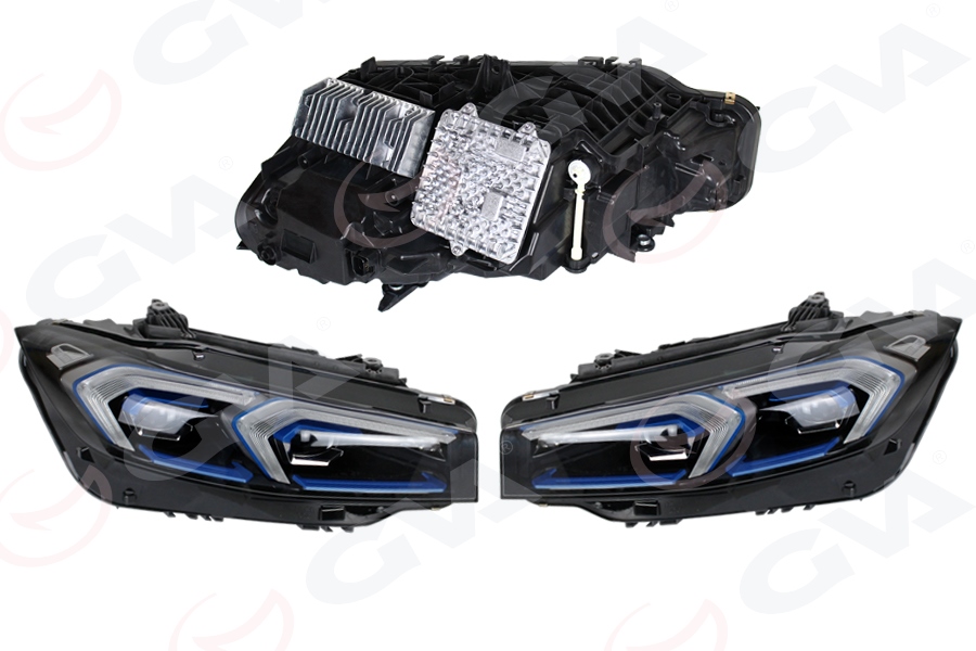 GVA KOMPLE FAR HID LED XENON SAĞ SOL BEYINLER UZERINDE TAK ÇALIŞTIR BMW G20 G80 2017 2023 OEM: 63118496149-63118496150 - GVA 9107747 kodlu oto yedek parça görseli