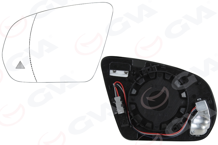 GVA DIS DIKIZ AYNA CAMI SOL MERCEDES W205 W213 W222 ELEKTRIKLI. KOR NOKTA UYARILI OEM: A0998100516 - GVA 9117640 kodlu oto yedek parça görseli