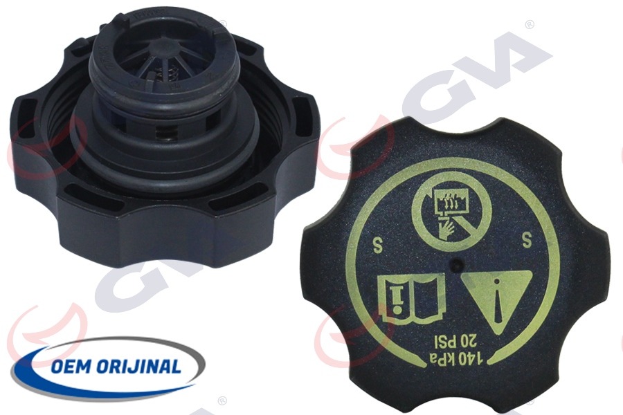 GVA 13544913 GENLEŞME KAVANOZU KAPAĞI RADYATOR EK SU DEPO ASTRA J-INSIGNIA-CORSA D-CORSA E-CRUZE- ADAM-MOKKA OEM: 13598760-13502353-1305248-13544913 - GVA 9890400 kodlu oto yedek parça görseli