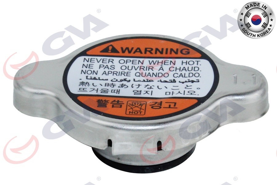 GVA RADYATÖR KAPAĞI HONDA SUBARU ISUZU KIA LEXUS MAZDA MITSUBISHI NISSAN SUZUKI TOYOTA CITROEN FORD OPEL PEUGEOT VW 1.1 kg/cm2 BASINÇ YÜKSEK TİP OEM: 2533039100-253303K000-2533038001 - GVA 9891610 kodlu oto yedek parça görseli