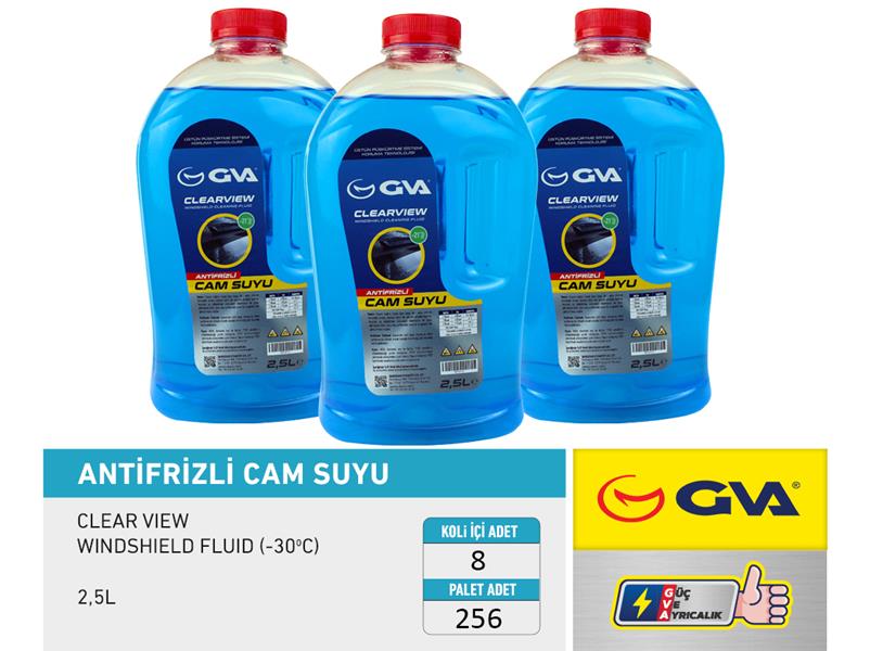 GVA CAM SUYU 2.5 LT -30 DERECE - GVA 9910129 kodlu oto yedek parça görseli