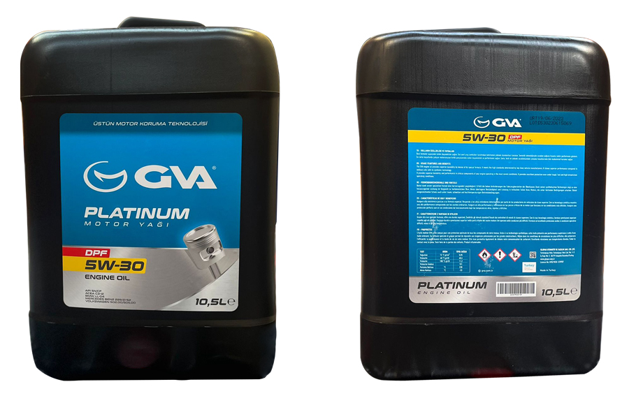 GVA MOTOR YAĞI 5W30 10.5 LT PLATINUM PARTİKÜLLÜ-DPF TAM SENTETİK API SN/CF 5W30 OEM: 5W30 - GVA 9920159 kodlu oto yedek parça görseli