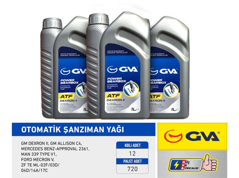 GVA OTOMATİK ŞANZIMAN YAĞI ATF II 1 LT PLATINUM DEXRON II KIRMIZI OEM: AFT-93165290 - GVA 9920720 kodlu oto yedek parça görseli