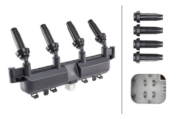 HELLA ATEŞLEME BOBİNİ P206 1.4 02 P306 1.4 02-03 -P307 1.4 00 P1007 1.4 05 PARTNER 1.4 03 5970.A8-5970.78-5970.79 OEM: 5970.A8-5970.78-5970.79 - HELLA 5DA193175441 kodlu oto yedek parça görseli