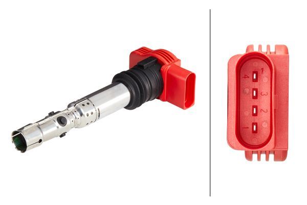 HELLA ATEŞLEME BOBİN AUDI A4 2.0-3.0 00-04 -A6 2.0-3.0 01-06 -A8 3.0 03-06 06C905115A-06C905115M-06C905115F OEM: 06C905115A-06C905115M-06C905115F - HELLA 5DA193175701 kodlu oto yedek parça görseli