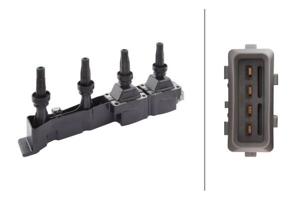 HELLA ATEŞLEME BOBİNİ BERLINGO 1.6 00 08 PARTNER 1.6 01 PARTNER TEPE 1.6 08 P206 P207 P307 P308 1007 5970.80-5970.99-96363378 OEM: 5970.80-5970.99-96363378 - HELLA 5DA193175731 kodlu oto yedek parça görseli