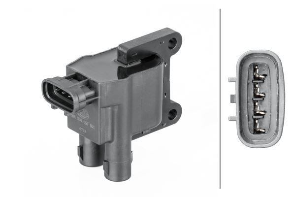 HELLA ATEŞLEME BOBİNİ TOYOTA AVENSIS-COROLLA 4-KUTUPLU 9008019008 OEM: 9008019008 - HELLA 5DA358057801 kodlu oto yedek parça görseli