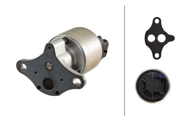 HELLA EGR Valfi Elektronik OPEL-COMBO-CORSA B-TIGRA-VECTRA B 09/95-07/03- 17095232-5851005-5851602-93184995 OEM: 17095232-5851005-5851602-93184995 - HELLA 6NU010171601 kodlu oto yedek parça görseli