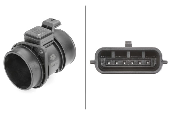 HELLA HAVA KÜTLE ÖLÇER DEBİMETRE MEGANE II 02 08 KANGOO II 08 SC NIC II 05 08 MASTER II 06 QASHQAI 10 13 VİVARO A 06 JIMNY 05 1.5dCi 2.0dCi 2.5dCi OEM: 8200280060-1658000Q0A-93856812 - HELLA 8ET009142131 kodlu oto yedek parça görseli