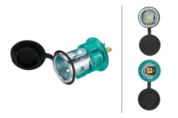 HELLA ARAÇ ÇAKMAK YUVASI KAPAKLI SOKETİ UNİVERSAL CV 4272534M1-4272534M1-8103331900005-99707008987-F124371 OEM: 1508023001-20416062-20526135 - HELLA 8JB008023001 kodlu oto yedek parça görseli