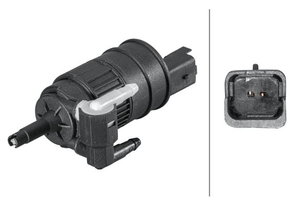 HELLA SU FİSKİYE MOTORU ÇİFT ÇIKIŞ RENAULT CLIO II 98>04 KANGOO 97> LAGUNA I 95>01 MEGANE I 96>03 SC NIC I MPV 99>01 TWINGO I 01>07 NISSAN ALMERA N16 00> MICRA II K11 92>00 TERRANO II R20 96> OEM: 28920BU000-7700430702 - HELLA 8TW006848141 kodlu oto yedek parça görseli