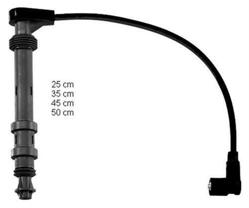 HELLUX BUJİ KABLOSU PALIO 96-01 -ALBEA 02 1.6 16V-MAREA-BRAVA-BRAVO 1.6 DOHC 97 46413088 OEM: 46413088 - HELLUX HBK.3162 kodlu oto yedek parça görseli