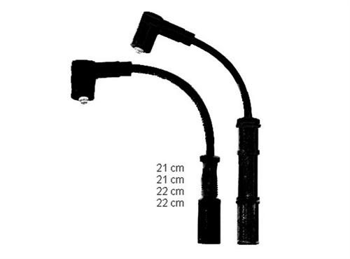 HELLUX BUJİ KABLOSU ALBEA SOLE-PALIO SOLE 1.4 8V-DOBLO 119 -DOBLO KARGO 223 1.4ie-GRANDE PUNTO 1.2 55195775-55195776 OEM: 55195775-55195776 - HELLUX HBK.3168 kodlu oto yedek parça görseli