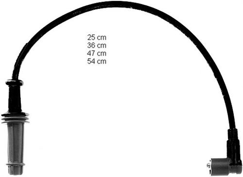 HELLUX BUJİ KABLOSU SAXO 1.4-1.6 ENJ-P106-P306 97-01 -PARTNER 1.4 97 5967.N6 OEM: 5967.N6 - HELLUX HBK.3288 kodlu oto yedek parça görseli