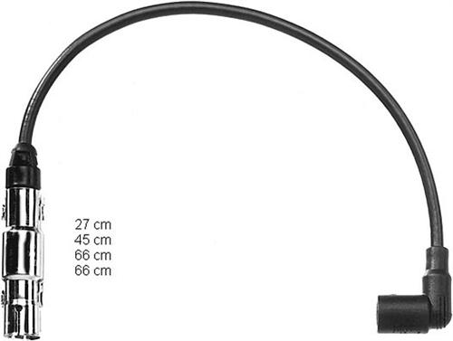 HELLUX BUJİ KABLOSU TK GOLF IV AKL 98-01 -AUDI A3 1.6 8V 96 FABIA-OCTAVIA-SUPERB 2.0. 1.6 8V 99 OEM: 06A905409A-06A905409E-06A905409F - HELLUX HBK.3406 kodlu oto yedek parça görseli