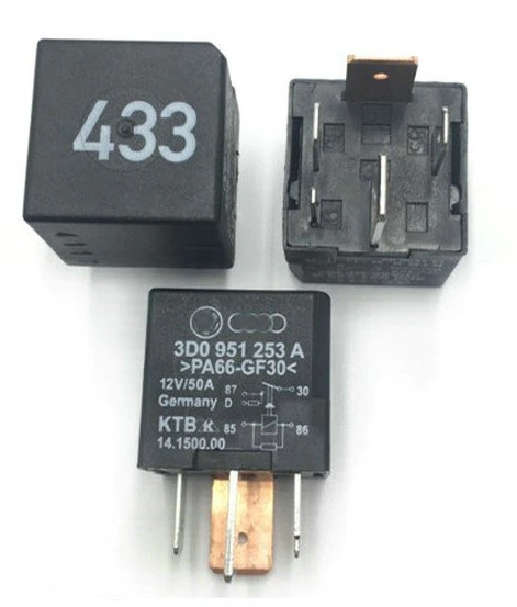 HELLUX KIZDIRMA RÖLESİ CADDY III-IV1.2-1.4-1.6-2.0TDI-GOLF V-VI1.2-1.4-1.6-2.0TDI-JETTA-PASSAT OEM: 3D0951253A-7N0951253 - HELLUX HKR.330105 kodlu oto yedek parça görseli