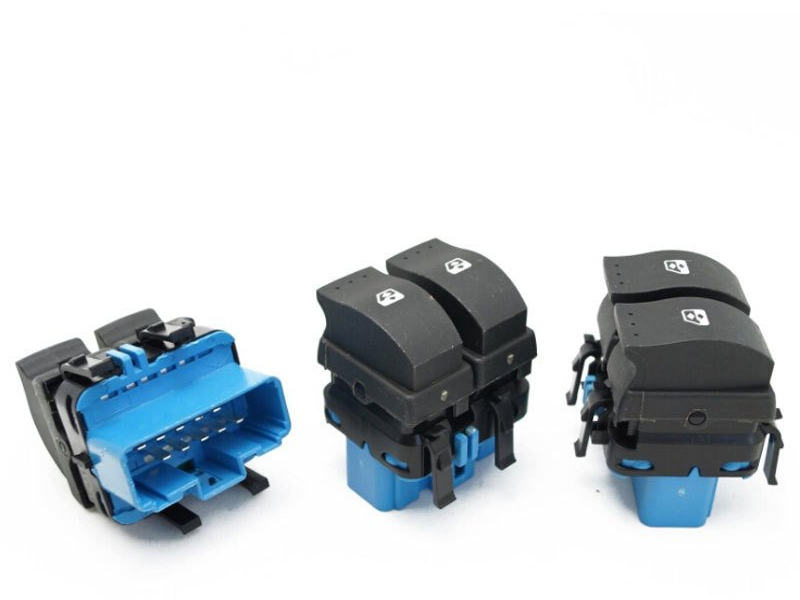 HELLUX CAM DÜĞMESİ ÖN SOL MEGANE II-SCENIC ÇİFTLİ 10 FİŞLİ OEM: 8200107772 - HELLUX PRA.700060 kodlu oto yedek parça görseli