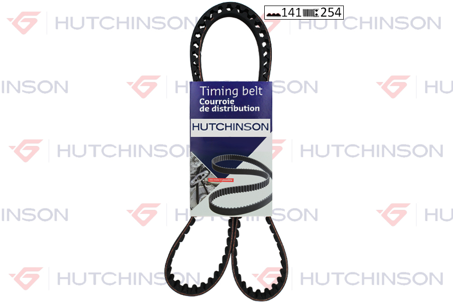 HUTCHINSON TRİGER KAYIŞI 141x254 PEUGEOT PARTNER BERL 206 306 307 C4 C5 JUMPER JUMP XSARA SCUDO 2.0HDI CT987 OEM: 0816.96-0816.A9-9400816969 - HUTCHINSON 141HTDP25 kodlu oto yedek parça görseli