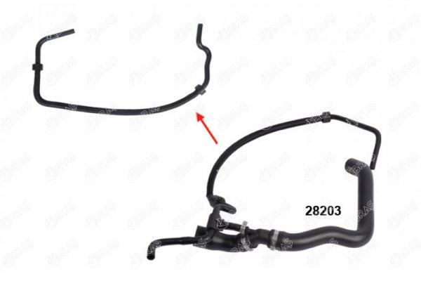 IBRAS 28203 RADYATÖR ÜST HORTUMUNUN -- İNCE UZUN HORTUMU -- VW LT35-VOLT 2.5 N171 2D0122101A OEM: 2D0122101A - IBRAS 28162 kodlu oto yedek parça görseli