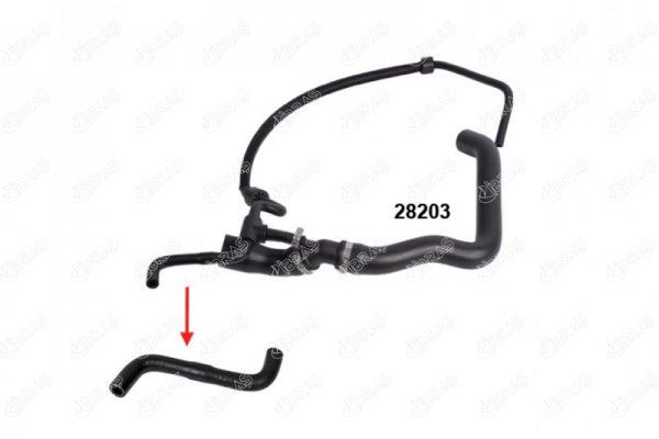 IBRAS 28203 RADYATÖR ÜST HORTUMUNUN -- İNCE HORTUMUN UÇ KISMI -- VW LT35-VOLT 2.5 N173 2D0122101A OEM: 2D0122101A - IBRAS 28164 kodlu oto yedek parça görseli