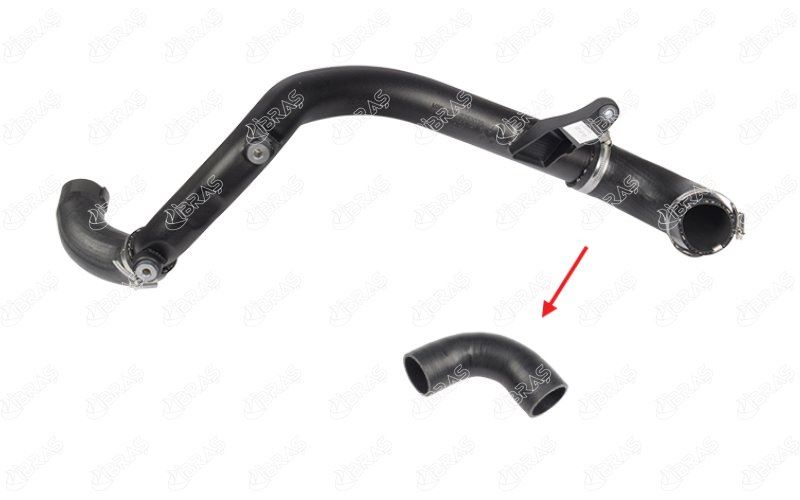 IBRAS TURBO HORTUMU PLASTİK BORU HARİÇ OK İLE GÖSTERİLEN BÜYÜK HORTUM MINI COOPER MINI CLUBMAN R55 COOPER D 07-10 13712753079 OEM: 13712753079 - IBRAS 35019 kodlu oto yedek parça görseli