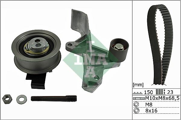 INA TRİGER SETİ 150 DIS PASSAT-A4-A6 1.8-2.0T AWT-ALT 2001-2004 06B198119C-06B198119A OEM: 06B198119C-06B198119A - INA 530054610 kodlu oto yedek parça görseli