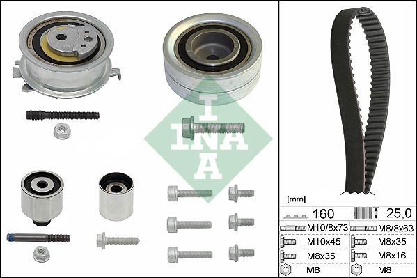 INA TRİGER SETİ CRAFTER-T6-A3-JETTA-CADDY-POLO-PASSAT 1.6-2.0 TDI CAYB/C/D-CAAB/C-CKUB-CFFB-CFWA-CAGA OEM: 03L198119A-03L198119B-03L198119C - INA 530055010 kodlu oto yedek parça görseli