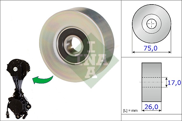 INA BMW - 11 28 7 598 833 - INA 532067610 kodlu oto yedek parça görseli