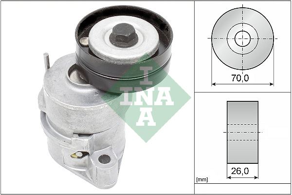 INA ALTERNATÖR GERGİ RULMANI KÜTÜKLÜ ASTRA F-COMBO-CORSA -VECTRA A 1.4-1.6-1.4SI-1.4I 16V 70x26x17 1340533-90411025 OEM: 1340533-90411025 - INA 534010230 kodlu oto yedek parça görseli