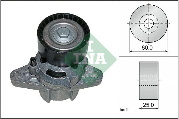 INA ALTERNATÖR GERGİ RULMANI KÜTÜKLÜ CLIO II-KNG-LGN I-II-MGN-SCENIC 1.4 16V-1.6 16V-LOGAN-SANDERO 1.4 OEM: 8200603359-8200403954-1192500QAA - INA 534027110 kodlu oto yedek parça görseli