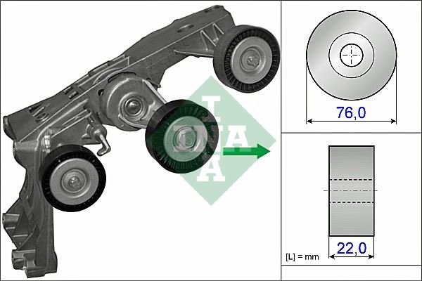 INA KAYIS GERGI RULMANI MERCEDES M266 W169 W245 KUTUKLU A2662000970 OEM: A2662000970 - INA 534043110 kodlu oto yedek parça görseli