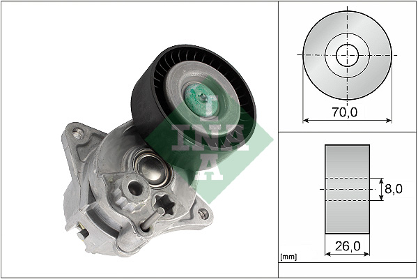 INA KAYIS GERGI RULMANI MERCEDES W202 W203 W204 W210 W211 W220 W463 W638 W639 B901>B906 KUTUKLU OEM: A6462000570 - INA 534048110 kodlu oto yedek parça görseli