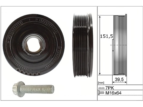 INA KRANK KASNAĞI RENAULT TRAFIC III 15 MEGANE IV 15 TALISMAN 15 SC NIC IV 15 OPEL VIVARO B 15 1.6dCi R9M 7 KANAL 123032762R-4423032 OEM: 123032762R-4423032 - INA 544017720 kodlu oto yedek parça görseli