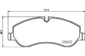 KALE-BALATA ÖN BALATA FORD TRANSIT V363 14 -TRANSIT CUSTOM 2.2 TDCI 12 KABLOSUZ OEM: MEBK2J2K021AA-BK212K021AA -1842632 - KALE 25602 174 04 ANS KD20 kodlu oto yedek parça görseli