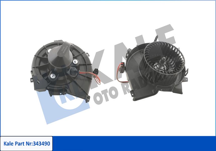 KALE-RADYATOR KALORİFER MOTORU 12V CORSA C-COMBO C 00 12 TIGRA 04 10 KLİMASIZ ARAÇLAR İÇİN OEM: 1845222-24436989 - KALE 343490 kodlu oto yedek parça görseli