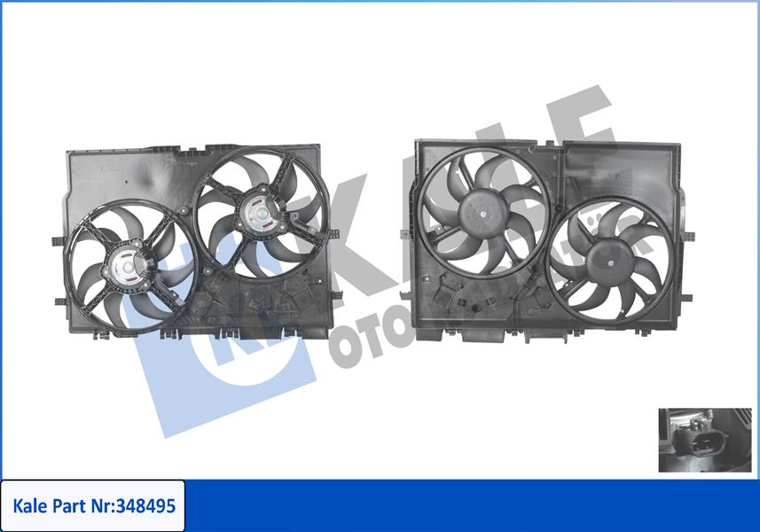 KALE-RADYATOR FAN MOTORU DAVLUMBAZLI CIFTLI FIAT DUCATO III 06 2.3JTD 1358012080-1342689080-1393260080 OEM: 1358012080-1342689080-1393260080 - KALE 348495 kodlu oto yedek parça görseli