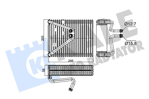KALE-RADYATOR EVAPORATOR DOBLO 1.2-PUNTO OEM: 46722960-46770820 - KALE 349990 kodlu oto yedek parça görseli