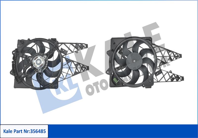 KALE-RADYATOR FAN MOTORU DAVLUMBAZLI DOBLO 1.3-1.6 MTJ 2009 >DUCATO OEM: 51821155-51859291 - KALE 356485 kodlu oto yedek parça görseli