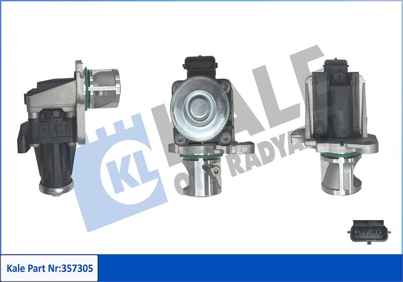 KALE-RADYATOR EGR VALFI MERCEDES OM607 W176 W246 W415 C117 X117 X156 . RENAULT MEGANE KANGOO KADJAR SCENIC FLUENCE CLIO CAPTUR K9K 1.5 dCi OEM: A6071400260-147107172R - KALE 357305 kodlu oto yedek parça görseli