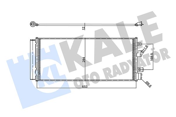 KALE-RADYATOR KLİMA RADYATÖRÜ KONDENSATÖRÜ OPEL CORSA E 14 19 1.0 XFL-XFT 1.3 CDTI B13DTC-DTE-DTN-DTR 1.4 B14XEJ -XEL AL/AL OEM: 13453205-1850441-13378220-1850416 - KALE 357980 kodlu oto yedek parça görseli